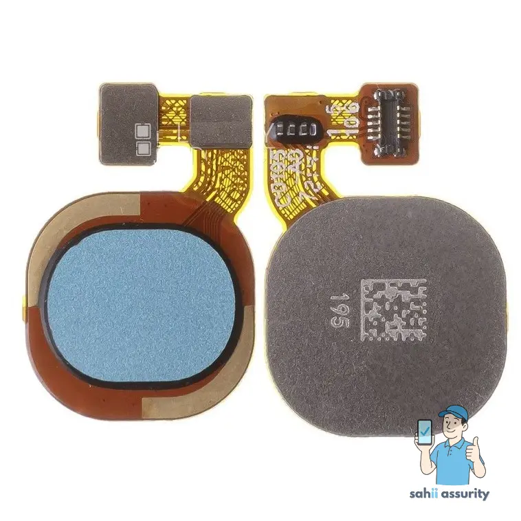 Fingerprint Sensor with Flex Cable for Tecno Spark 7 Blue